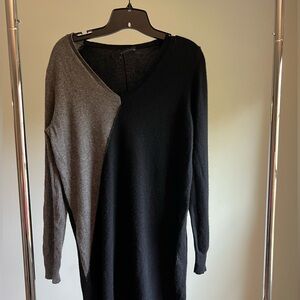 350 Cashmere, Long asymmetrical maternity sweater